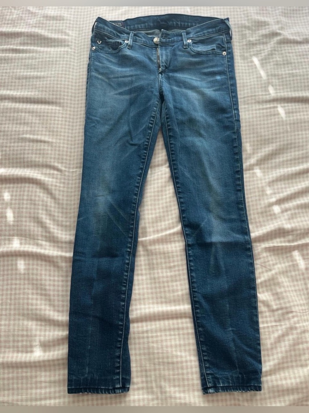 True Religion blue skinny jeans (Low rise super skinny)